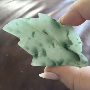 Jadeite Leaf Crystal